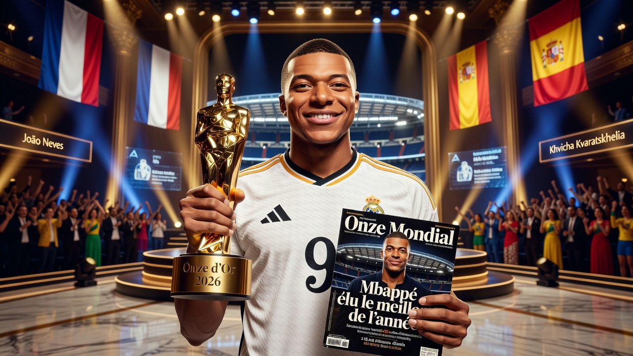 Mbappé é eleito o melhor do ano pela revista Onze Mondial