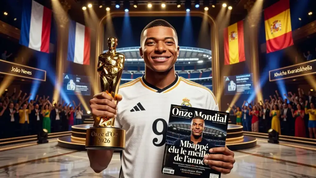 Mbappé é eleito o melhor do ano pela revista Onze Mondial